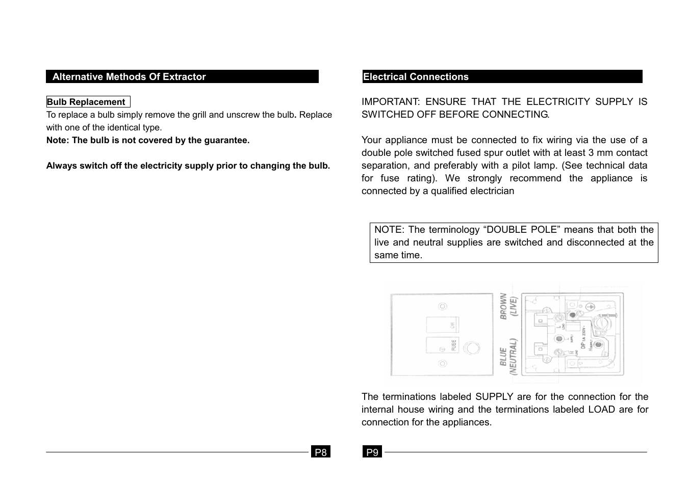 Caple 1MINCH6 User Manual | Page 6 / 8