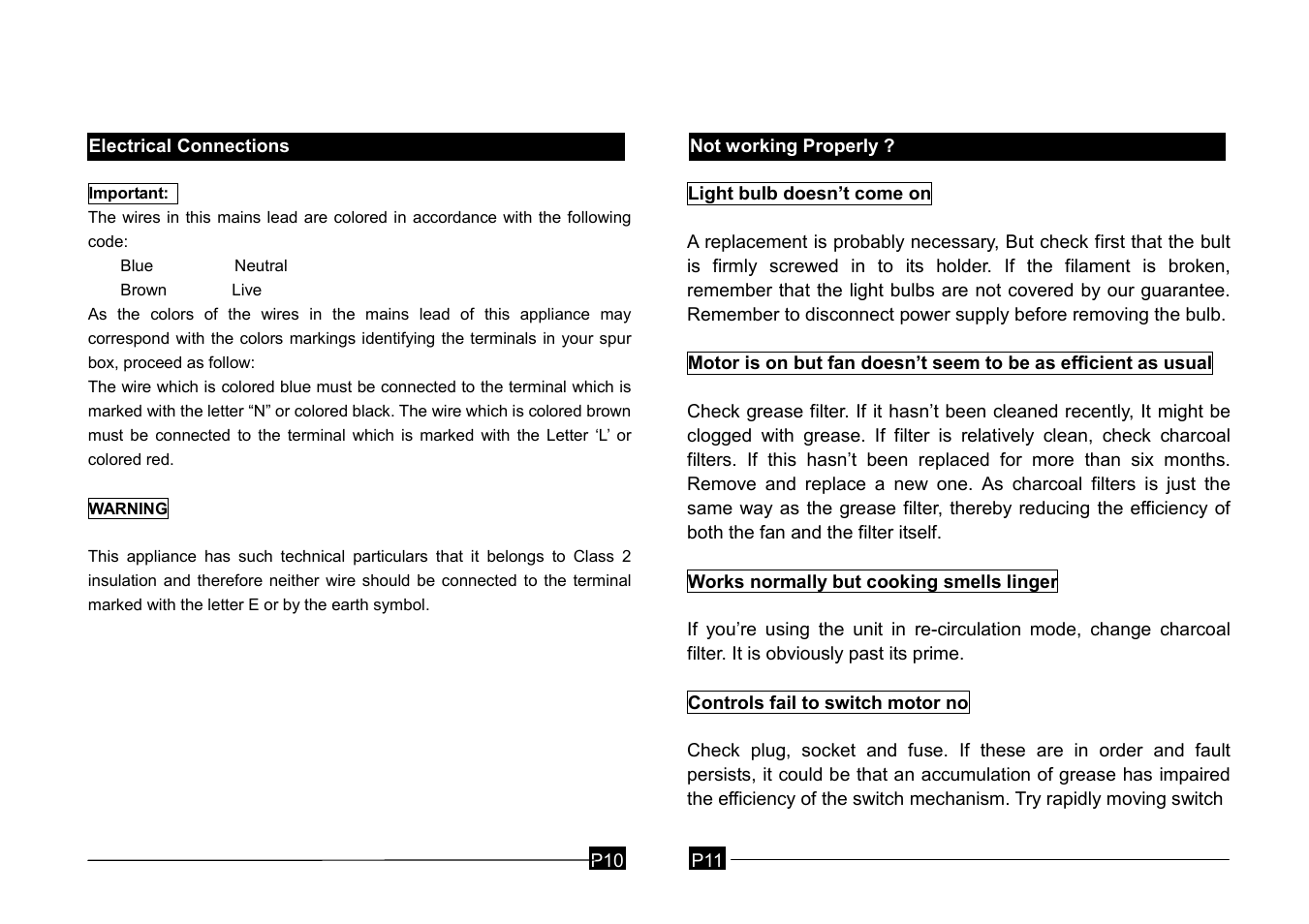 Caple 1MINCH6 User Manual | Page 7 / 8