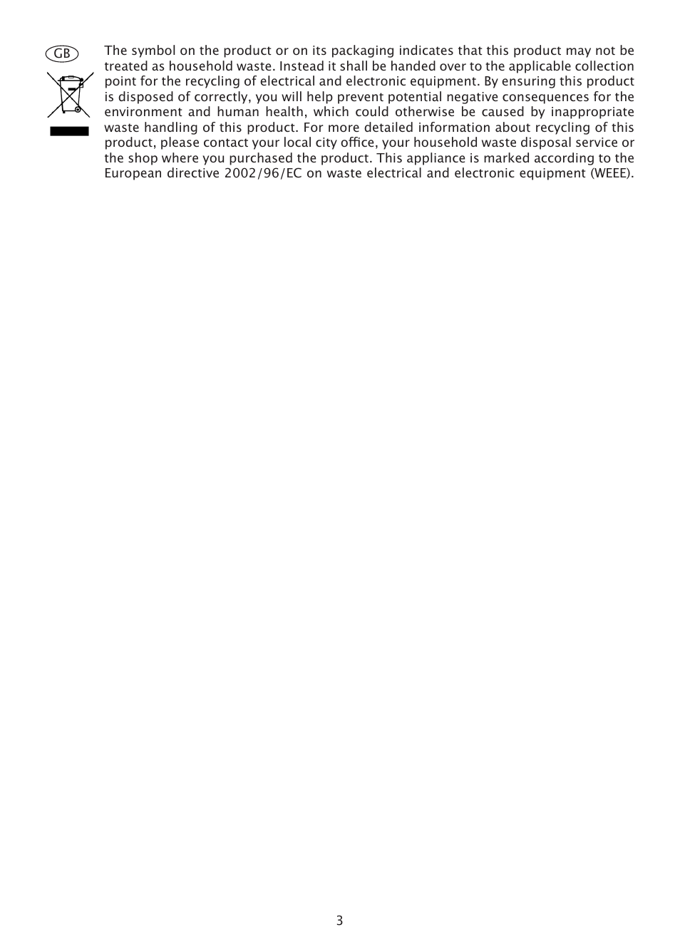 Caple VE550BK User Manual | Page 3 / 12