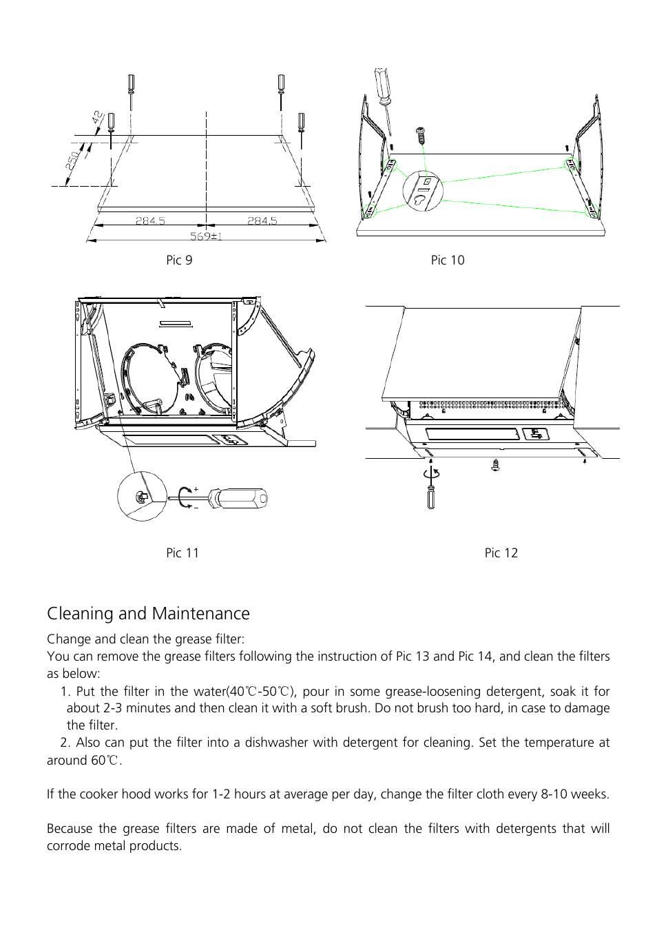 Cleaning and maintenance | Caple 1MINCH7 User Manual | Page 7 / 10