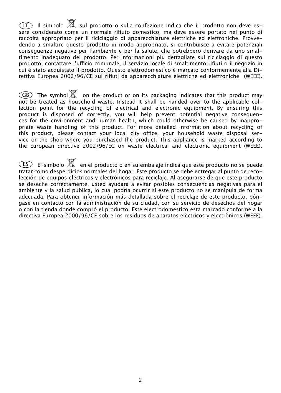 Caple ST850SS User Manual | Page 2 / 8