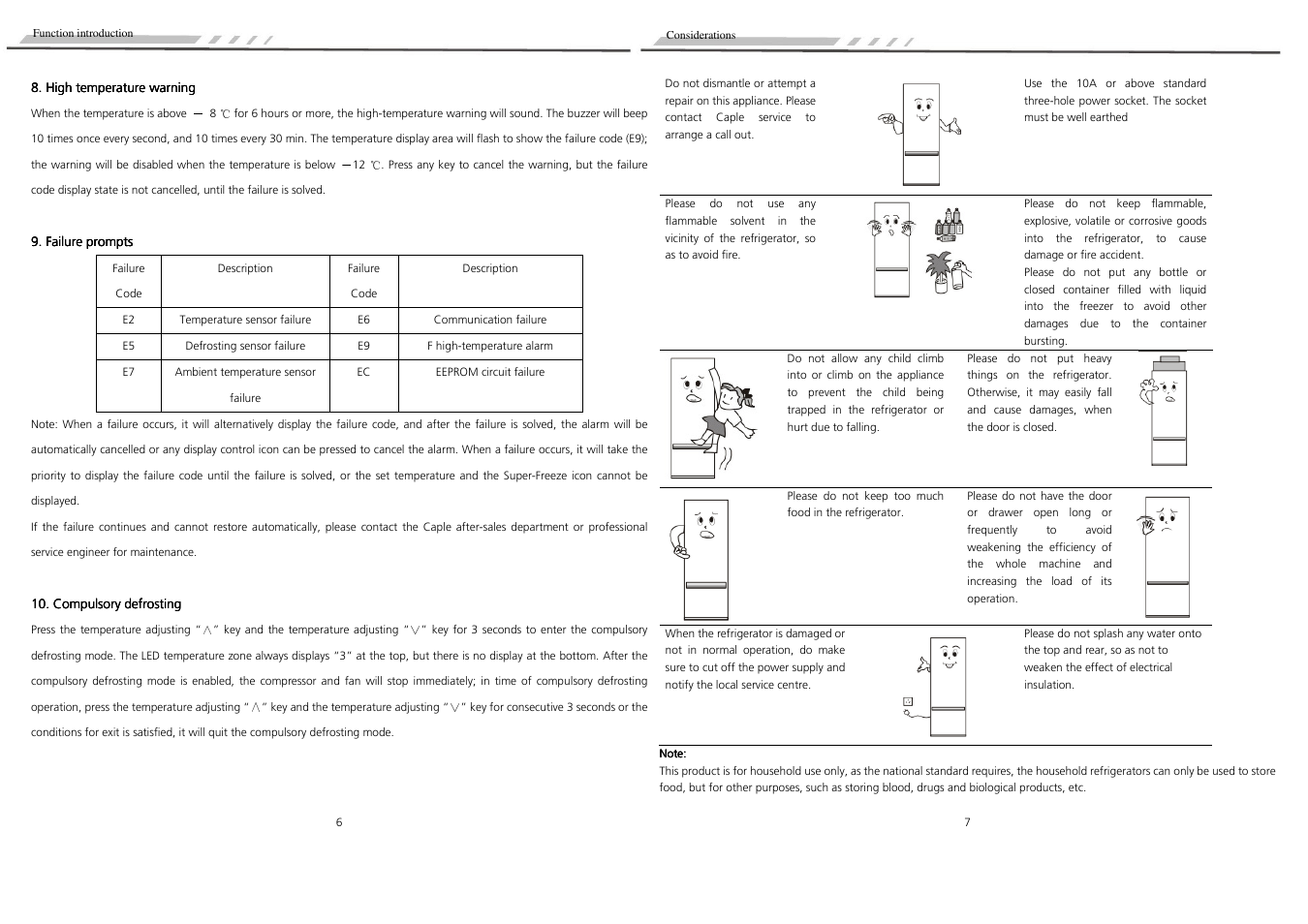 Caple RFZ70 User Manual | Page 5 / 10