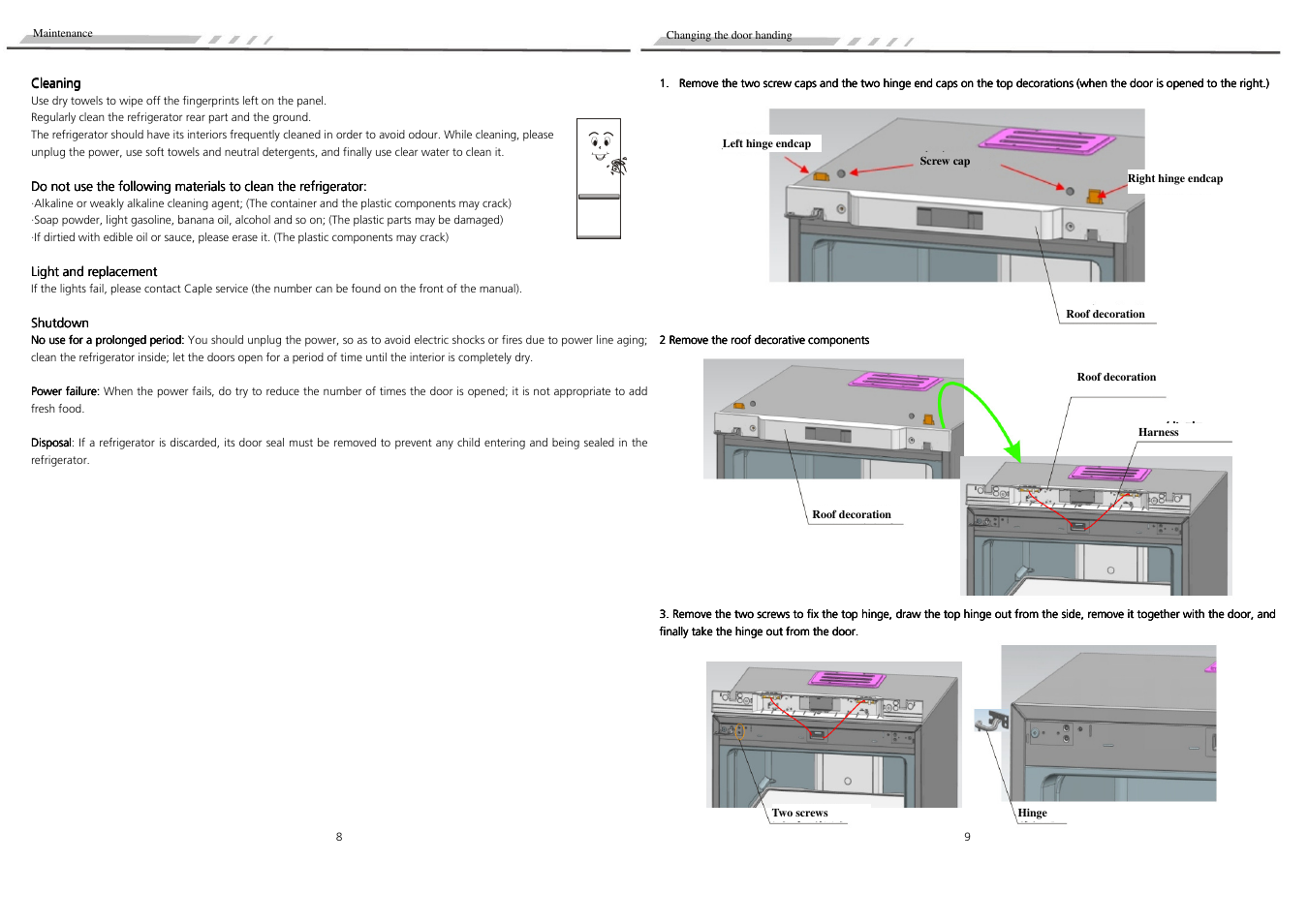 Caple RFZ70 User Manual | Page 6 / 10