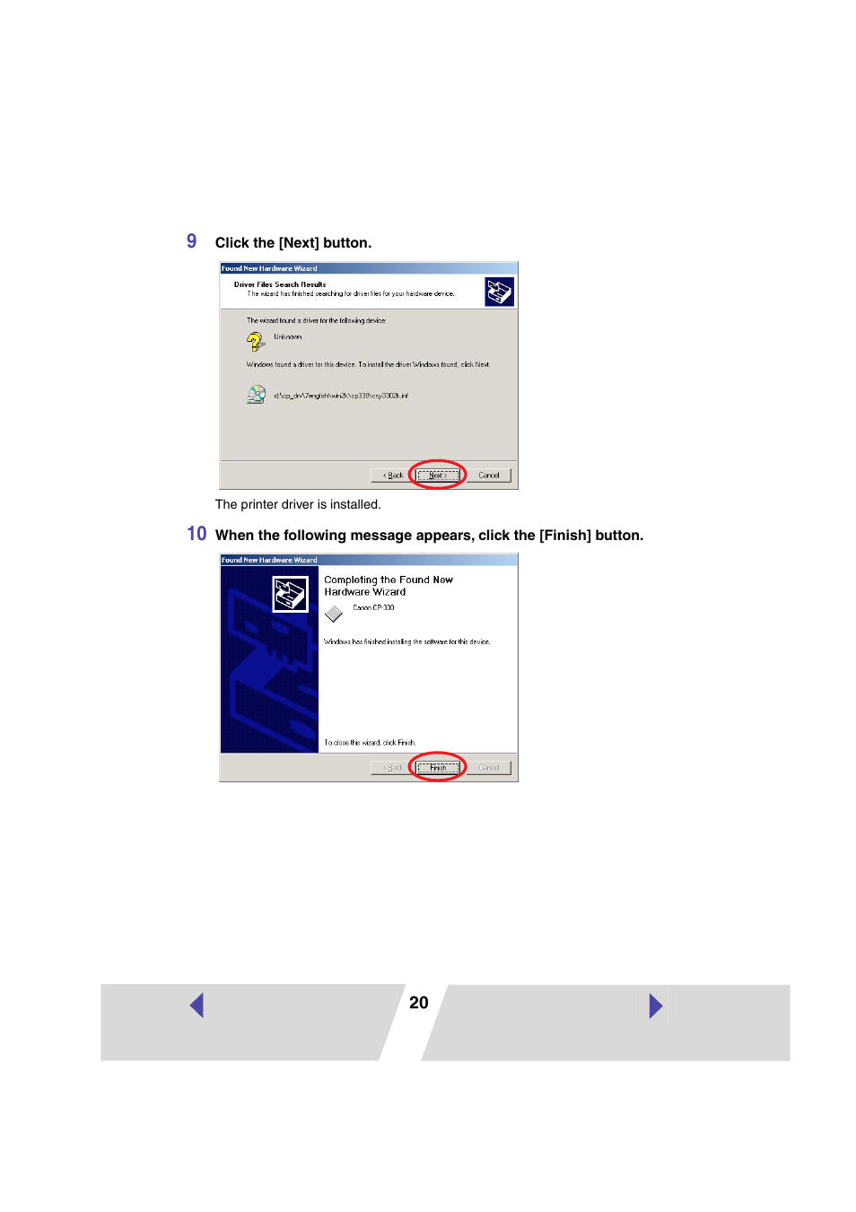 Canon CP 220 User Manual | Page 20 / 54