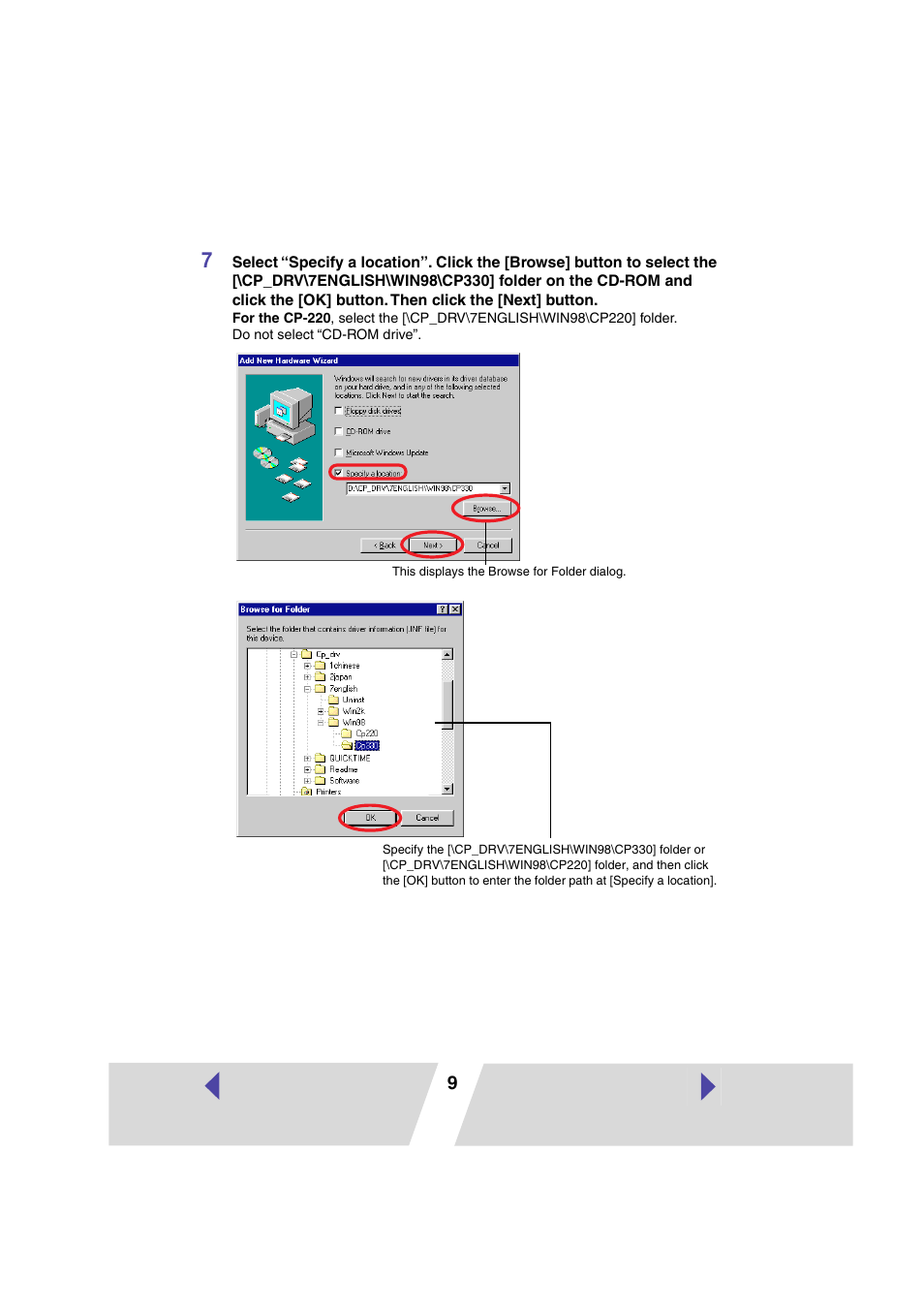 Canon CP 220 User Manual | Page 9 / 54