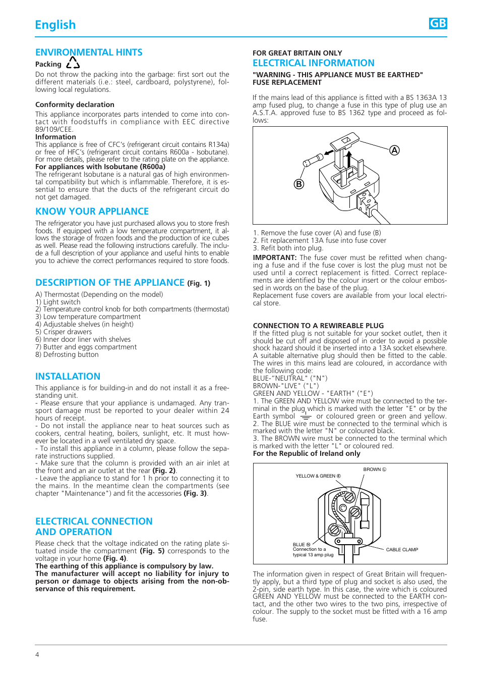 Caple C176L User Manual | 3 pages