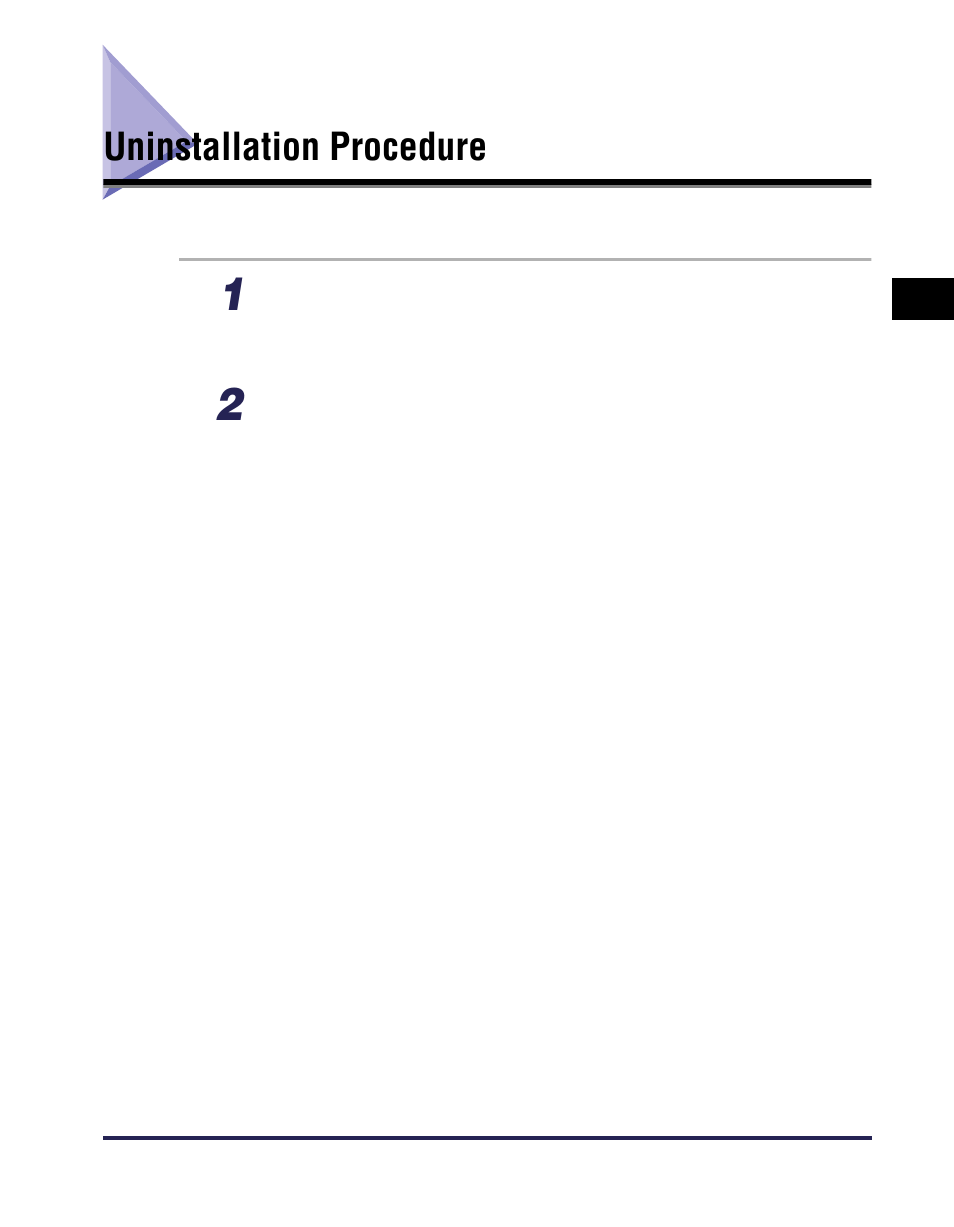 Uninstallation procedure, Uninstallation procedure -5 | Canon iR Series User Manual | Page 16 / 46