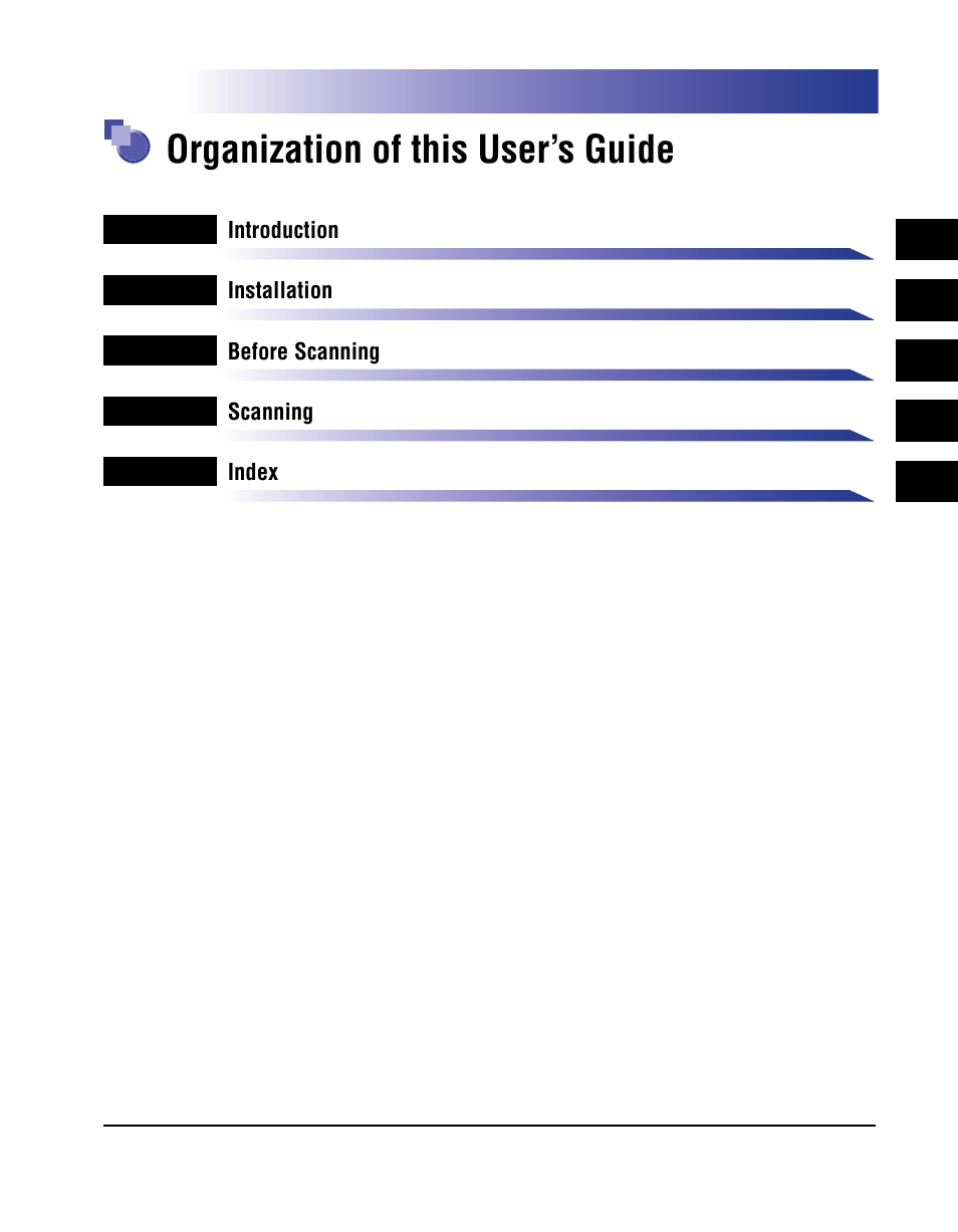 Organization of this user’s guide | Canon iR Series User Manual | Page 2 / 46