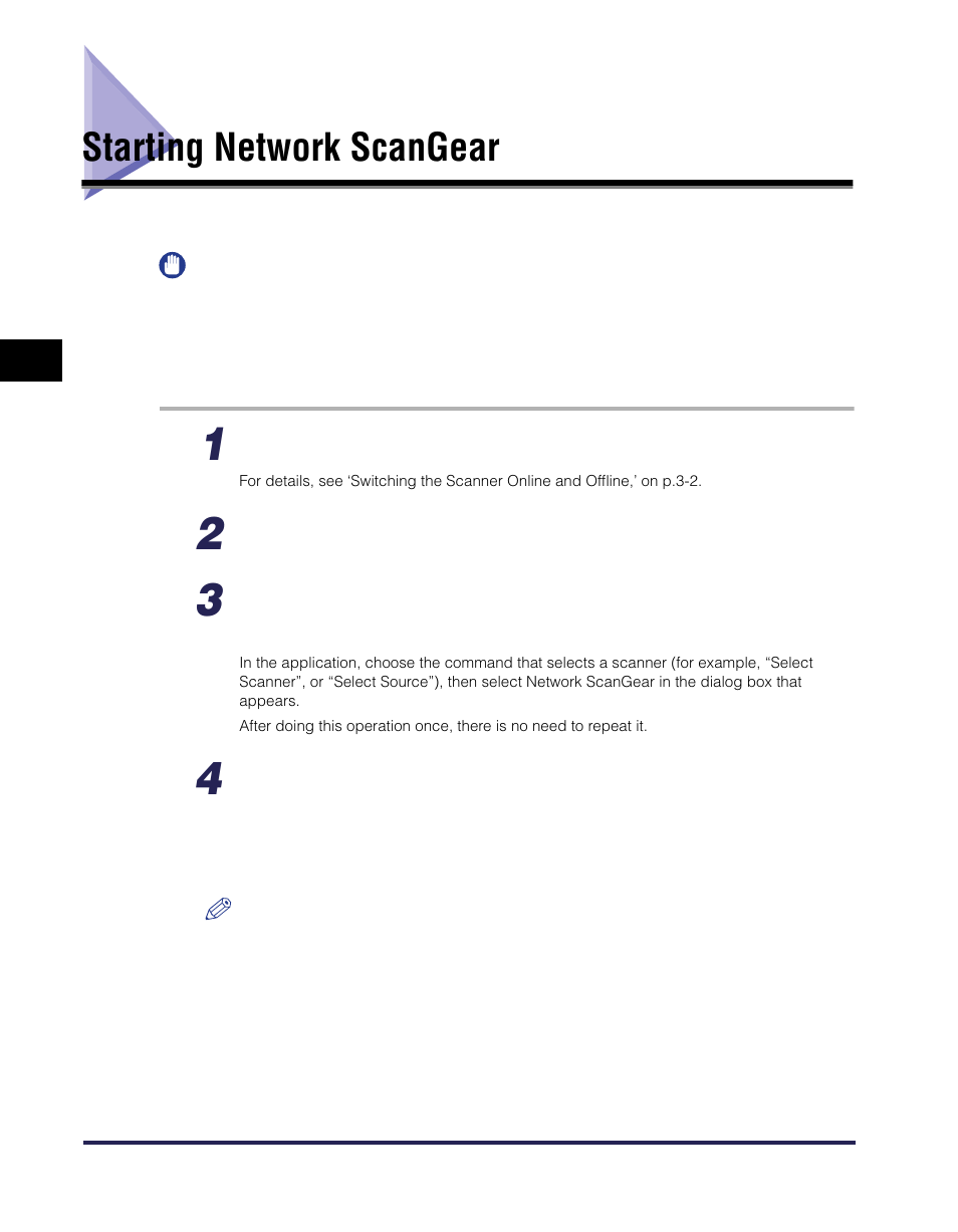 Starting network scangear, Starting network scangear -10 | Canon iR Series User Manual | Page 27 / 46