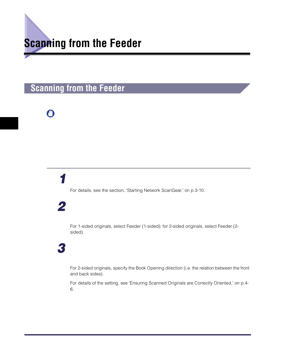 Scanning from the feeder, Scanning from the feeder -4 | Canon iR Series User Manual | Page 35 / 46