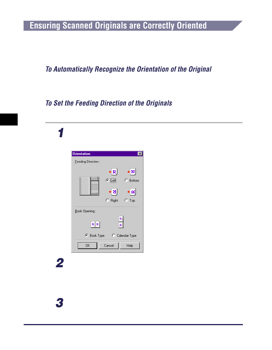 Ensuring scanned originals are correctly oriented | Canon iR Series User Manual | Page 37 / 46
