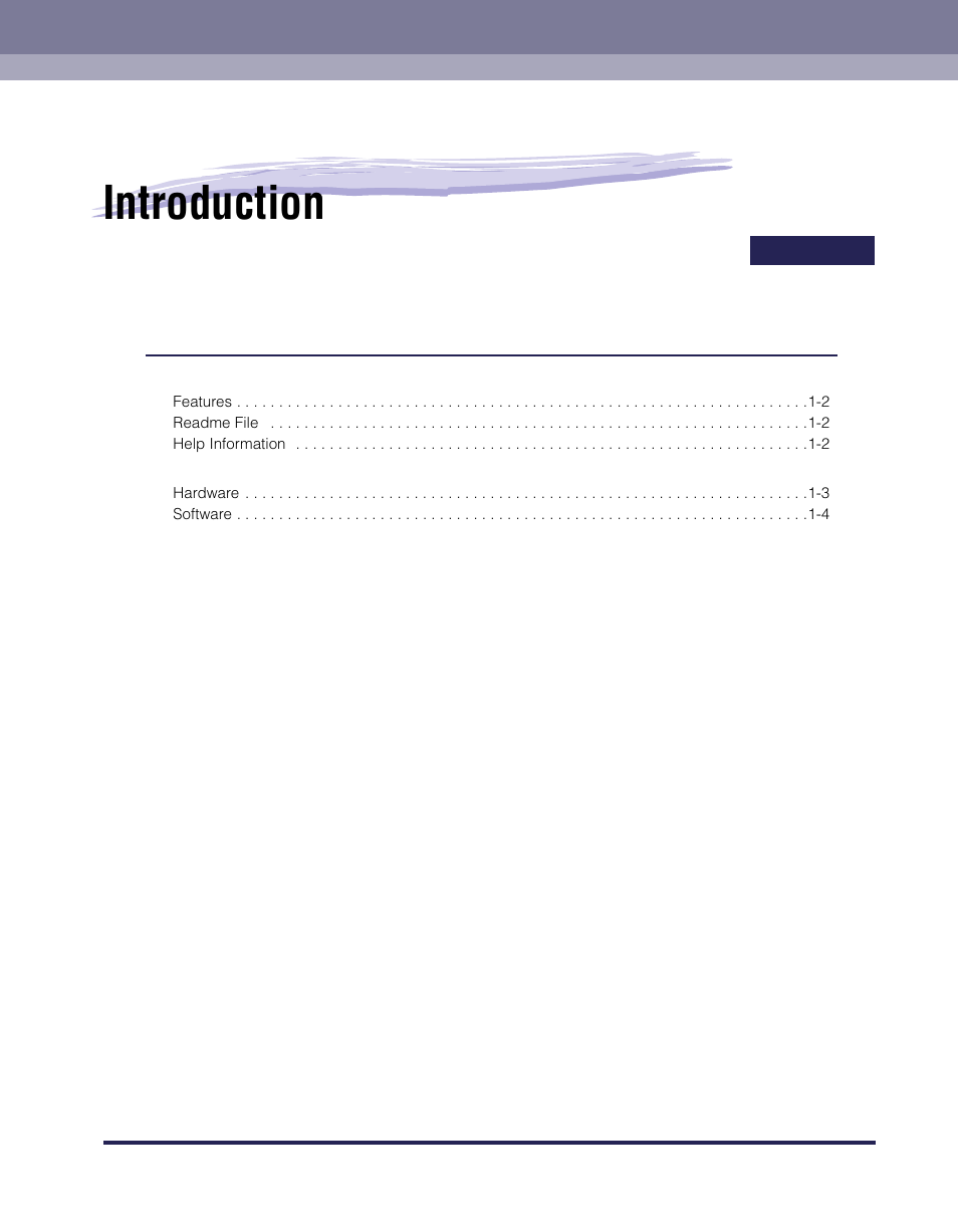 Chapter 1 introduction, Chapter1, Introduction | Canon iR Series User Manual | Page 8 / 46