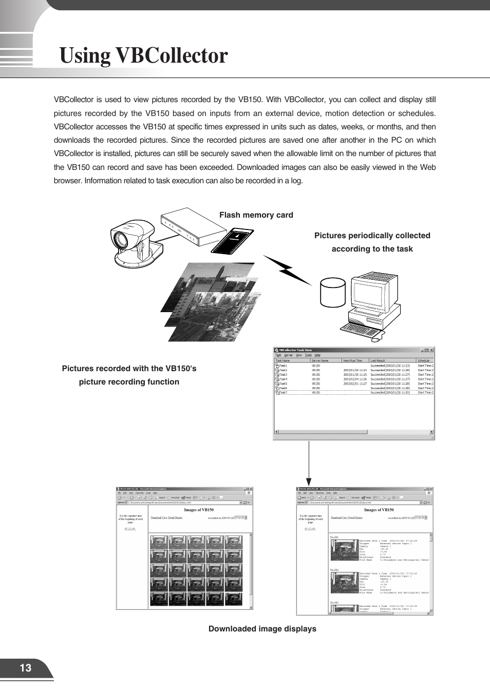 Using vbcollector | Canon VB150 User Manual | Page 16 / 32