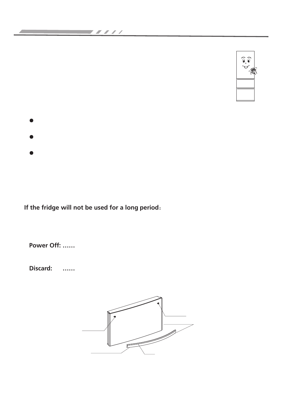 Care and maintenance, Stop, Handle installation diagram | Caple RFF60 User Manual | Page 13 / 17