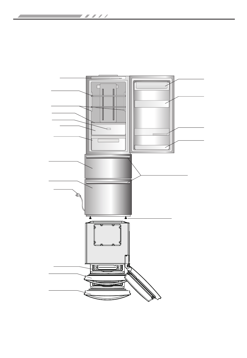 Name of each constructional element | Caple RFF60 User Manual | Page 3 / 17