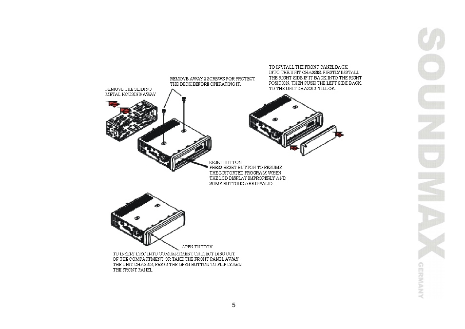 SoundMax SM-CMD2024 User Manual | Page 5 / 57