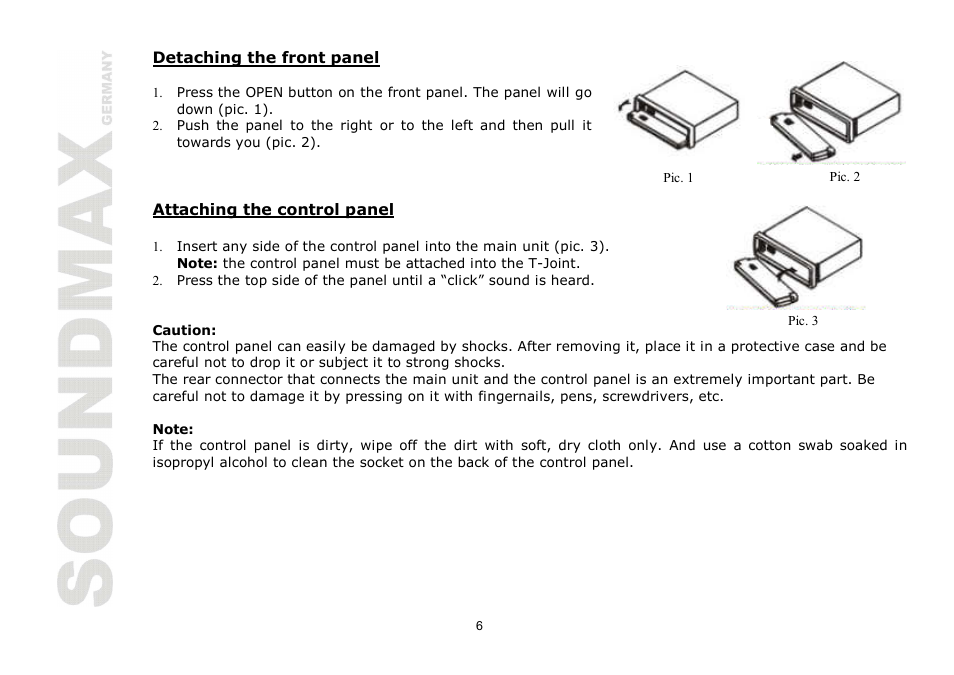 SoundMax SM-CMD2024 User Manual | Page 6 / 57