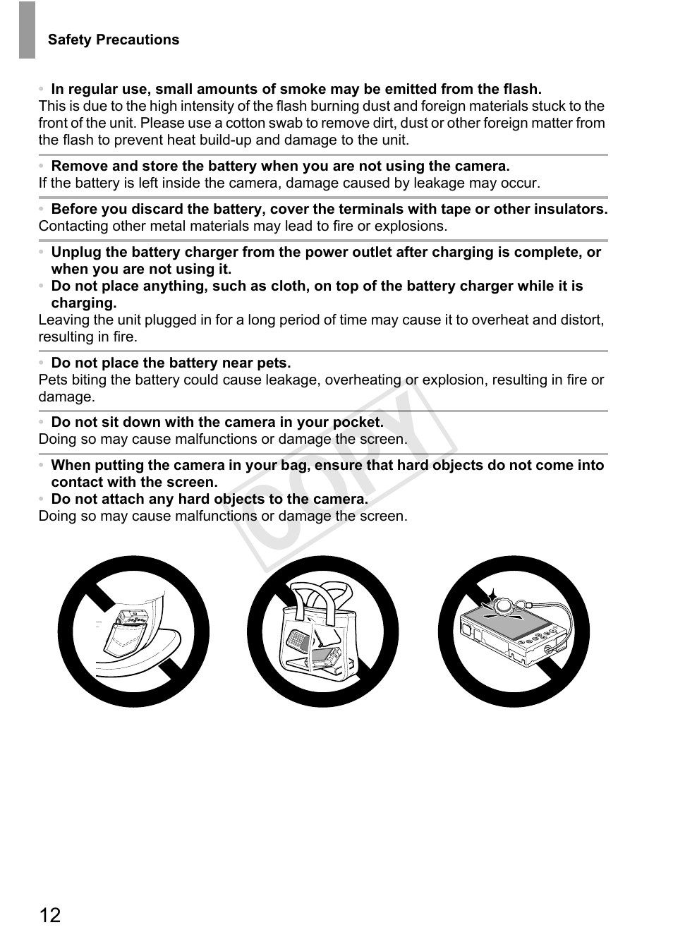 Cop y | Canon 500 HS User Manual | Page 11 / 217