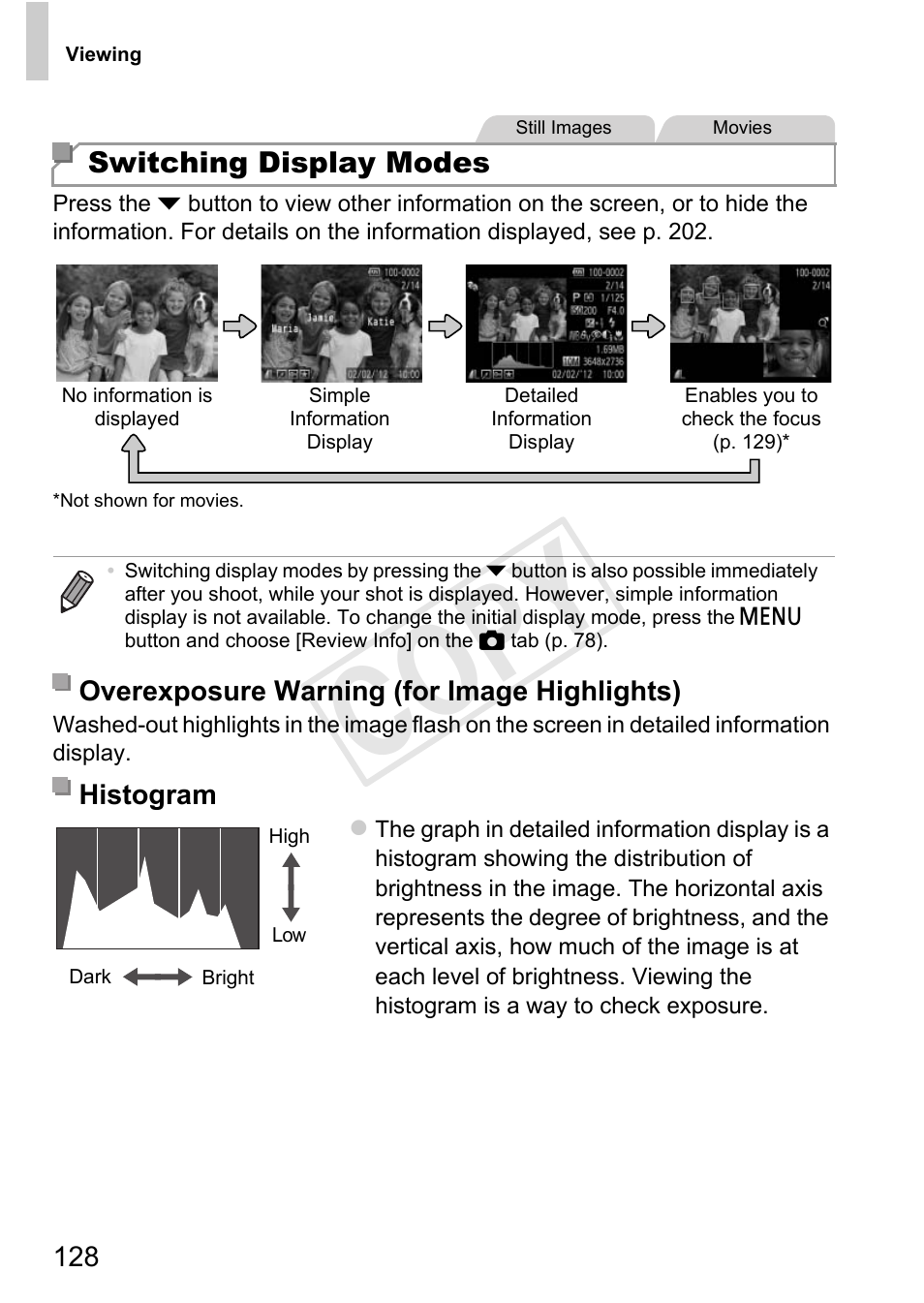 P. 128), Cop y | Canon 500 HS User Manual | Page 127 / 217