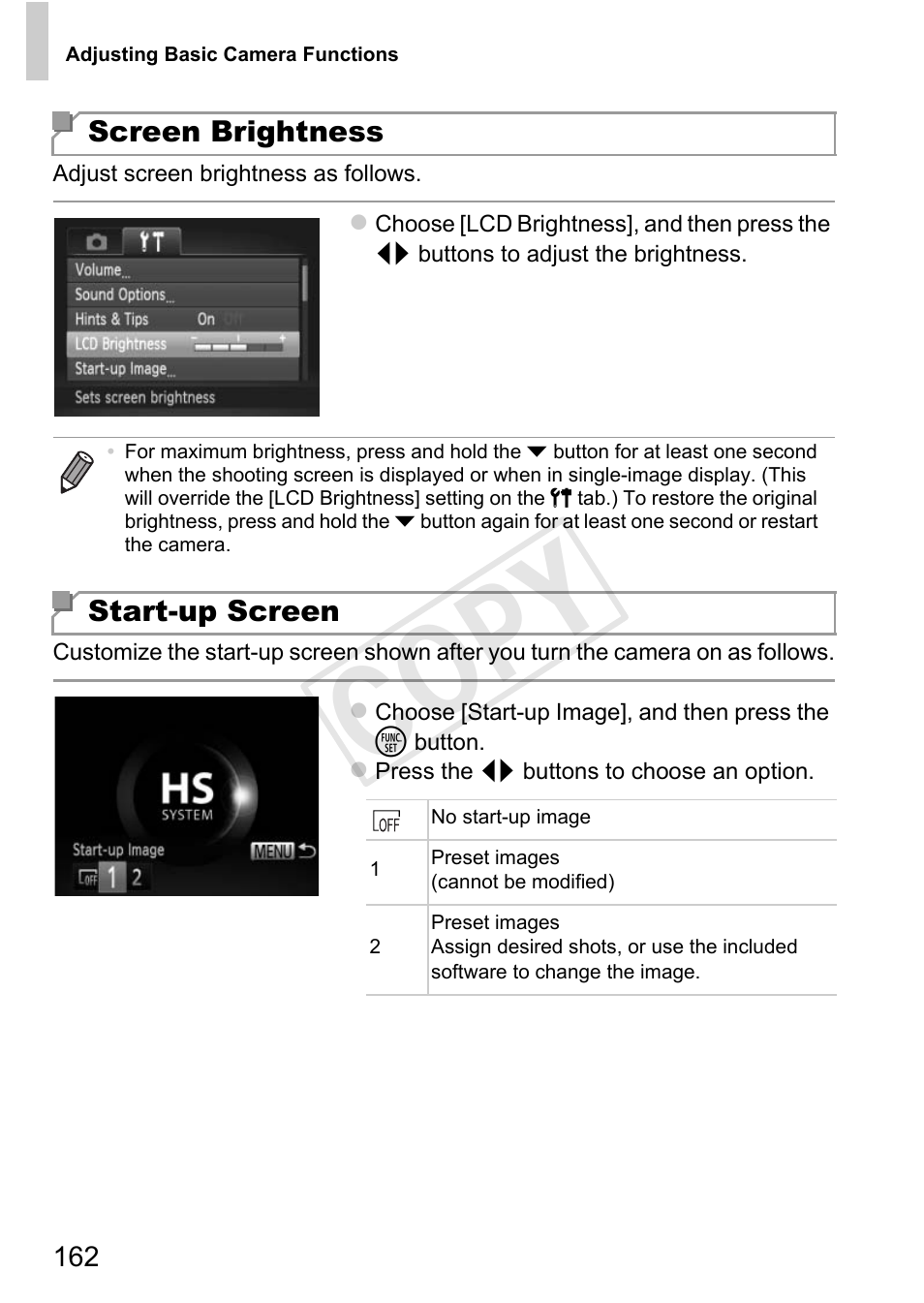 Cop y | Canon 500 HS User Manual | Page 161 / 217