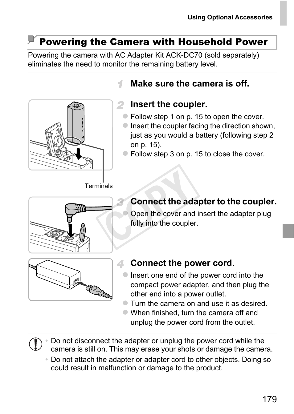 Cop y | Canon 500 HS User Manual | Page 178 / 217