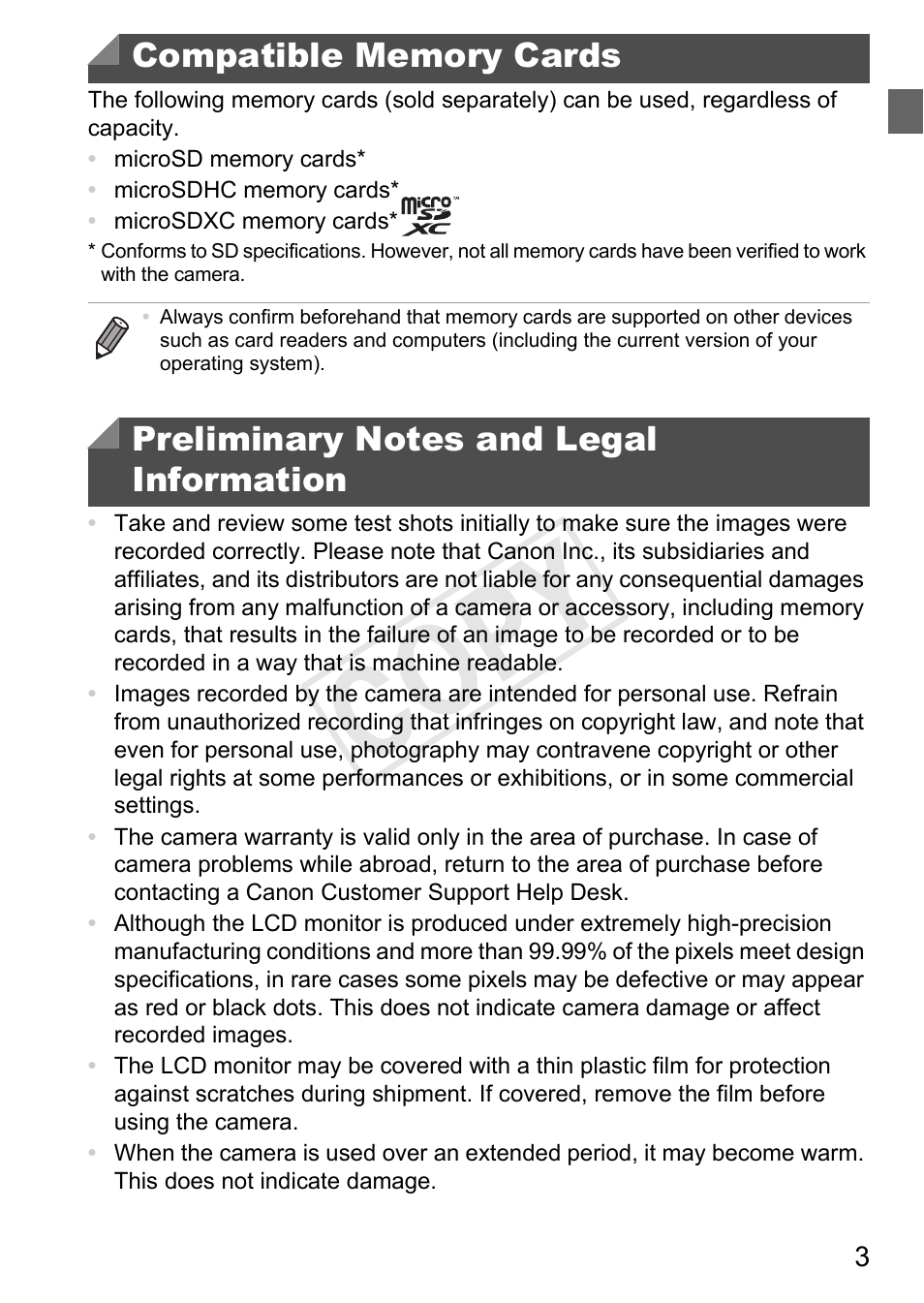 Cop y | Canon 500 HS User Manual | Page 3 / 217