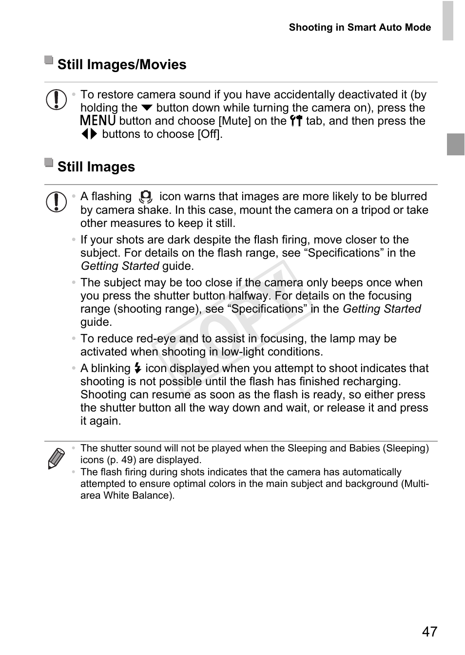 Cop y | Canon 500 HS User Manual | Page 46 / 217