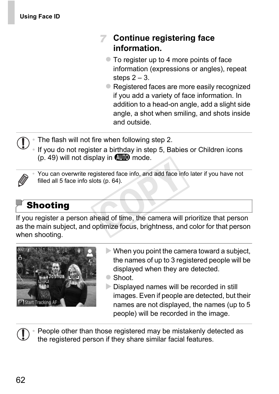 Cop y | Canon 500 HS User Manual | Page 61 / 217