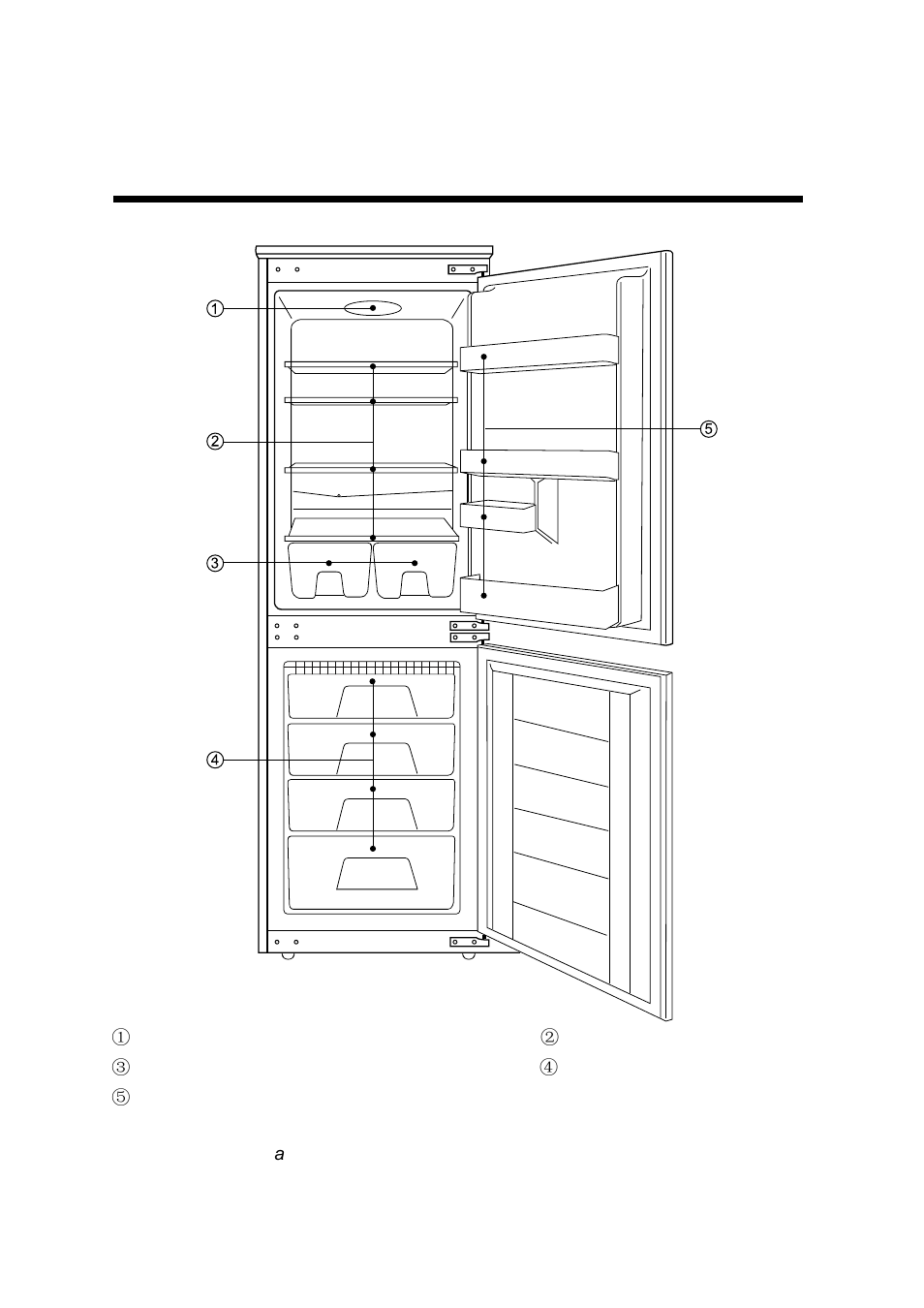 Refrigerator diagram | Caple Ri557 User Manual | Page 10 / 21