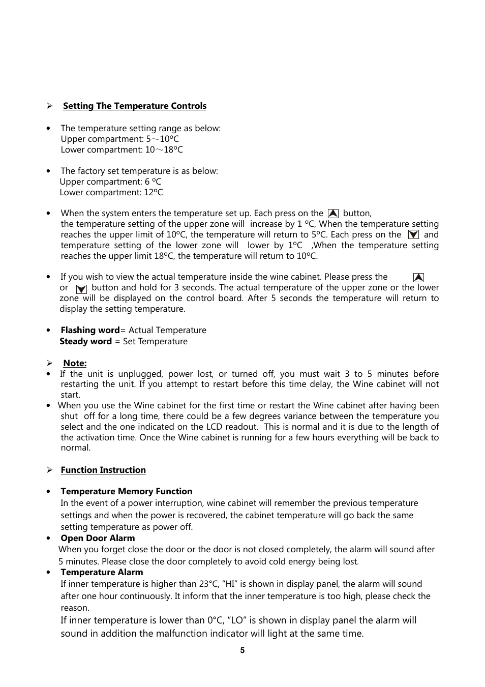 Caple WC6216 User Manual | Page 5 / 12