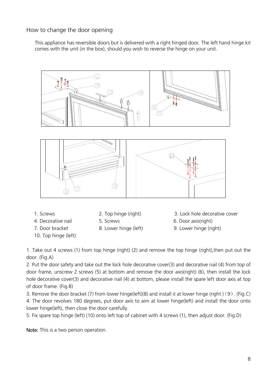 Caple WF1546 User Manual | Page 9 / 13