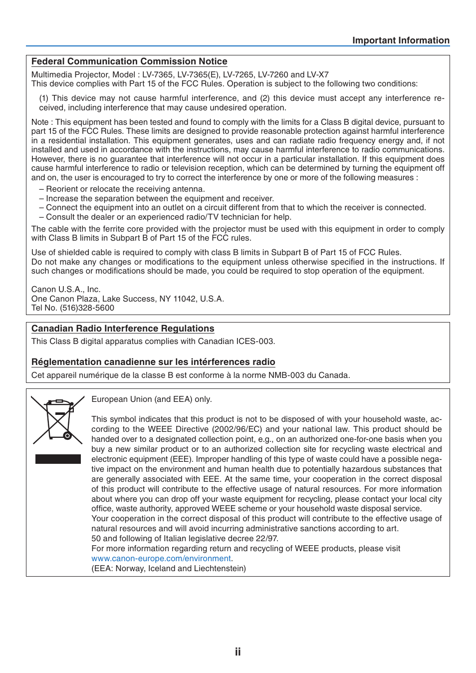 Canon LV 7365 User Manual | Page 3 / 83