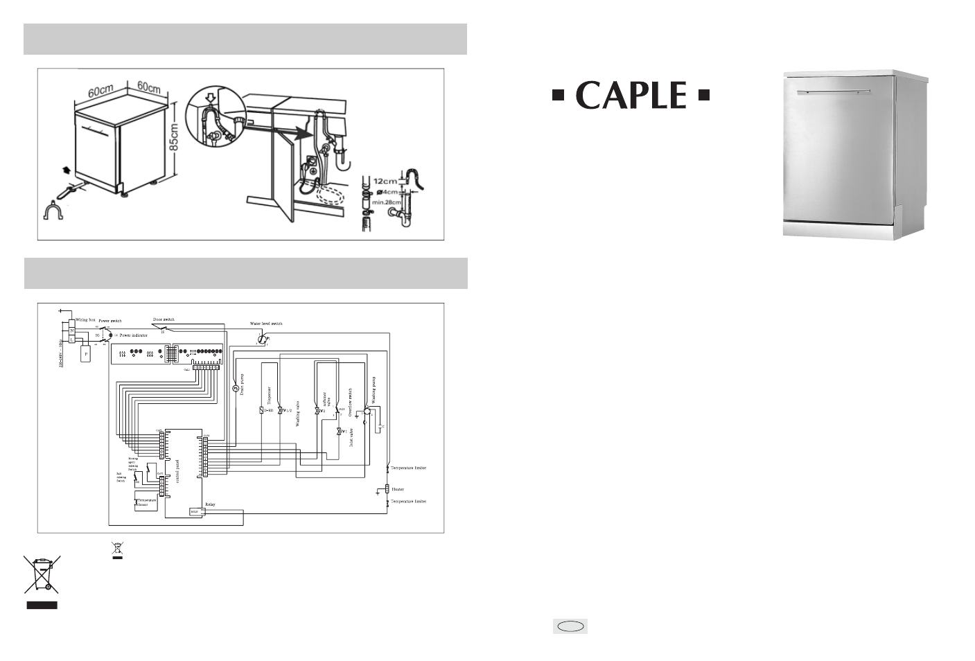 Caple DF606SS User Manual | 7 pages