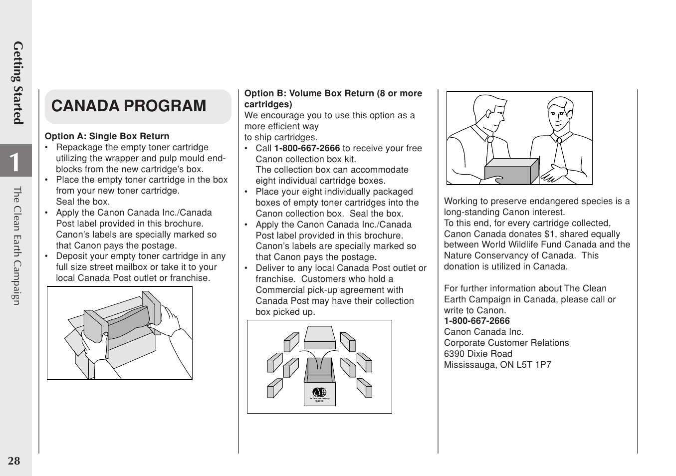 Canada program | Canon PC 140 User Manual | Page 30 / 60