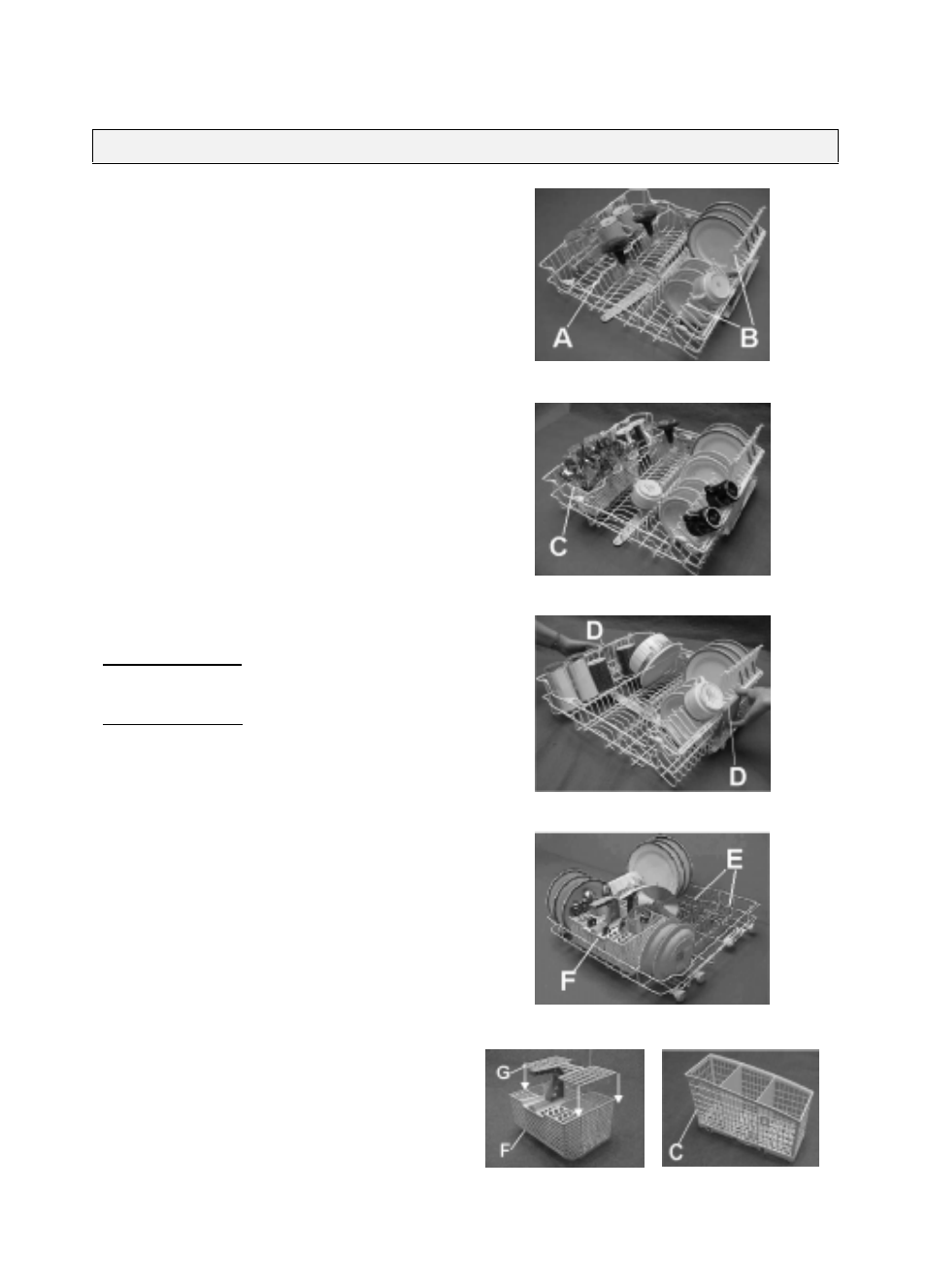 Dishwasher loading instructions and racks provided | Caple Di440 User Manual | Page 3 / 4
