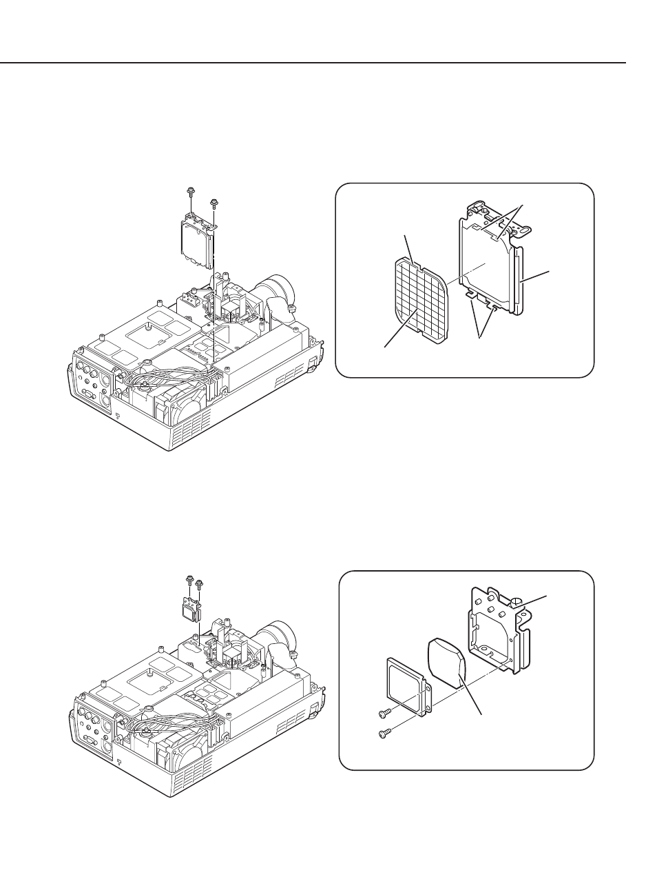 3 integrator lens ass’y disassembly, 4 relay lens ass’y disassembly | Canon LV-7105E/D78-5133 User Manual | Page 46 / 134