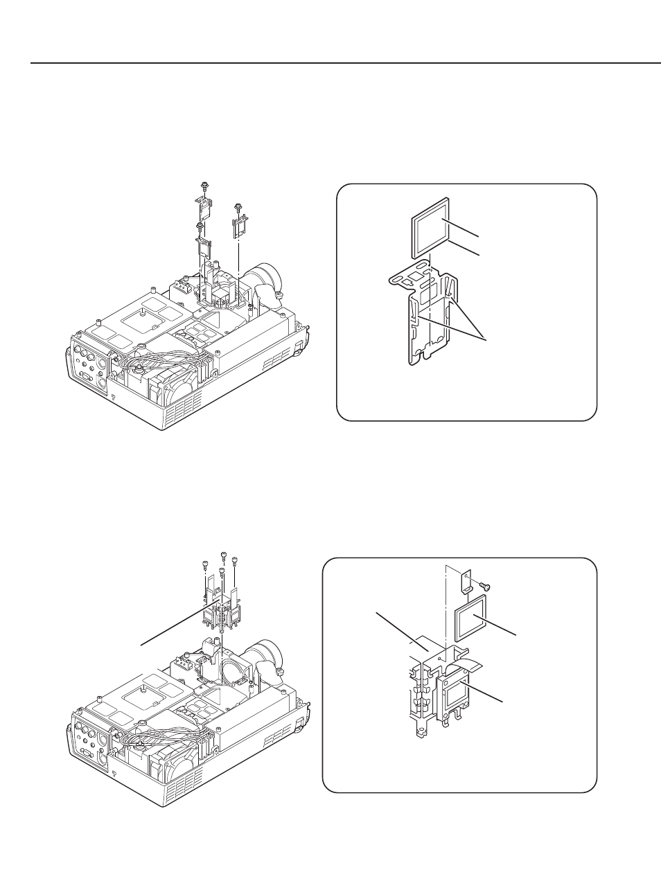 5 polarized glass-in ass’y disassembly, 6 polarized glass-out ass’y disassembly | Canon LV-7105E/D78-5133 User Manual | Page 47 / 134