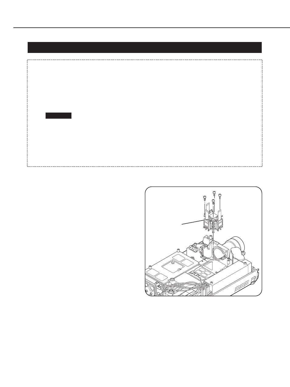 Lcd panel/prism ass’y replacement, Lcd panel/prism ass’y replacement -15, 1 lcd panel/prism ass’y removal | Canon LV-7105E/D78-5133 User Manual | Page 49 / 134