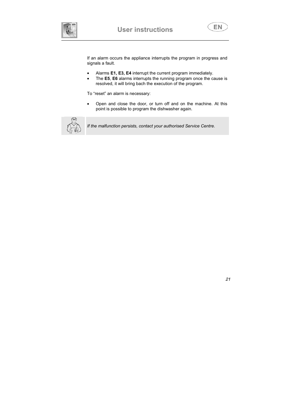 User instructions | Caple Di453 User Manual | Page 10 / 34