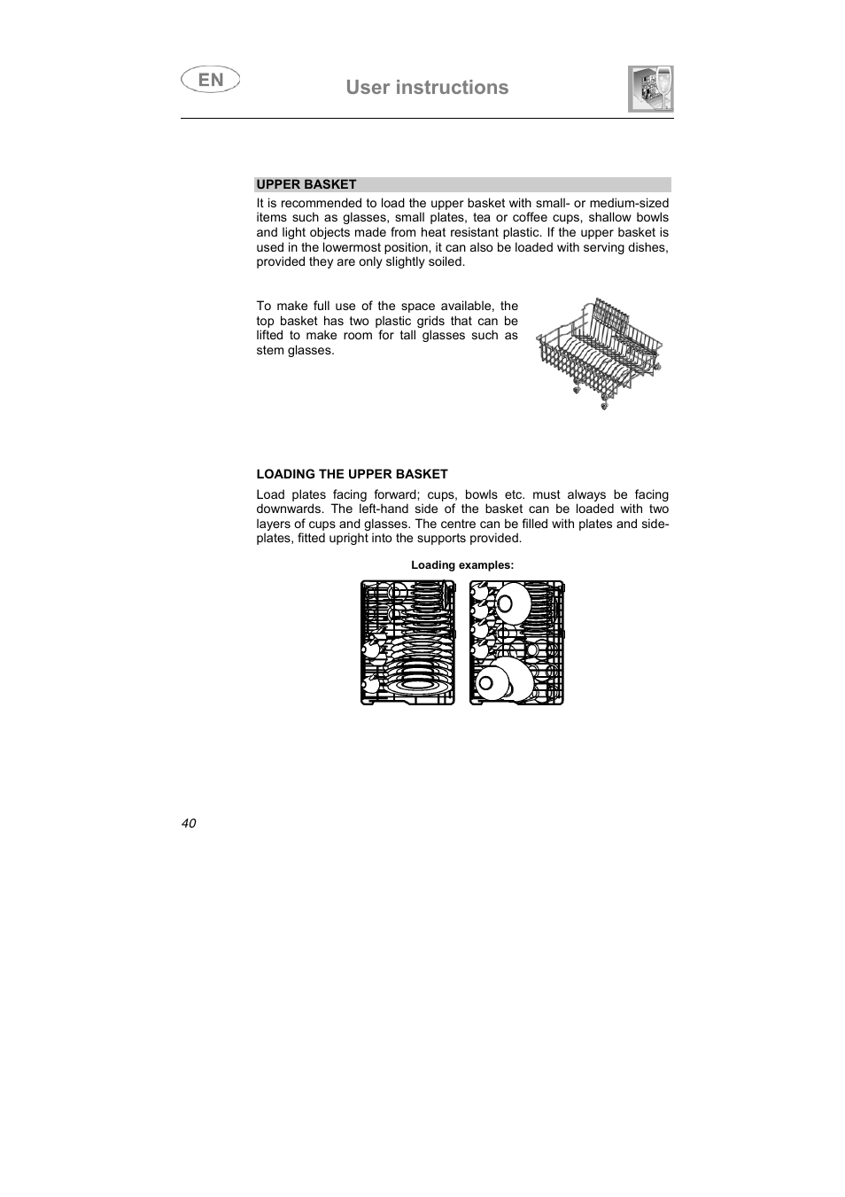 User instructions | Caple Di453 User Manual | Page 27 / 34