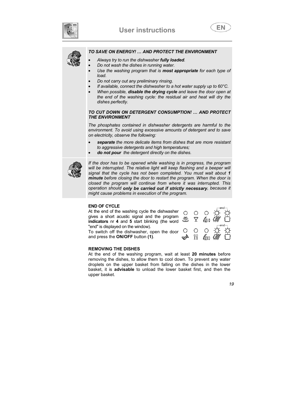 User instructions | Caple Di453 User Manual | Page 8 / 34