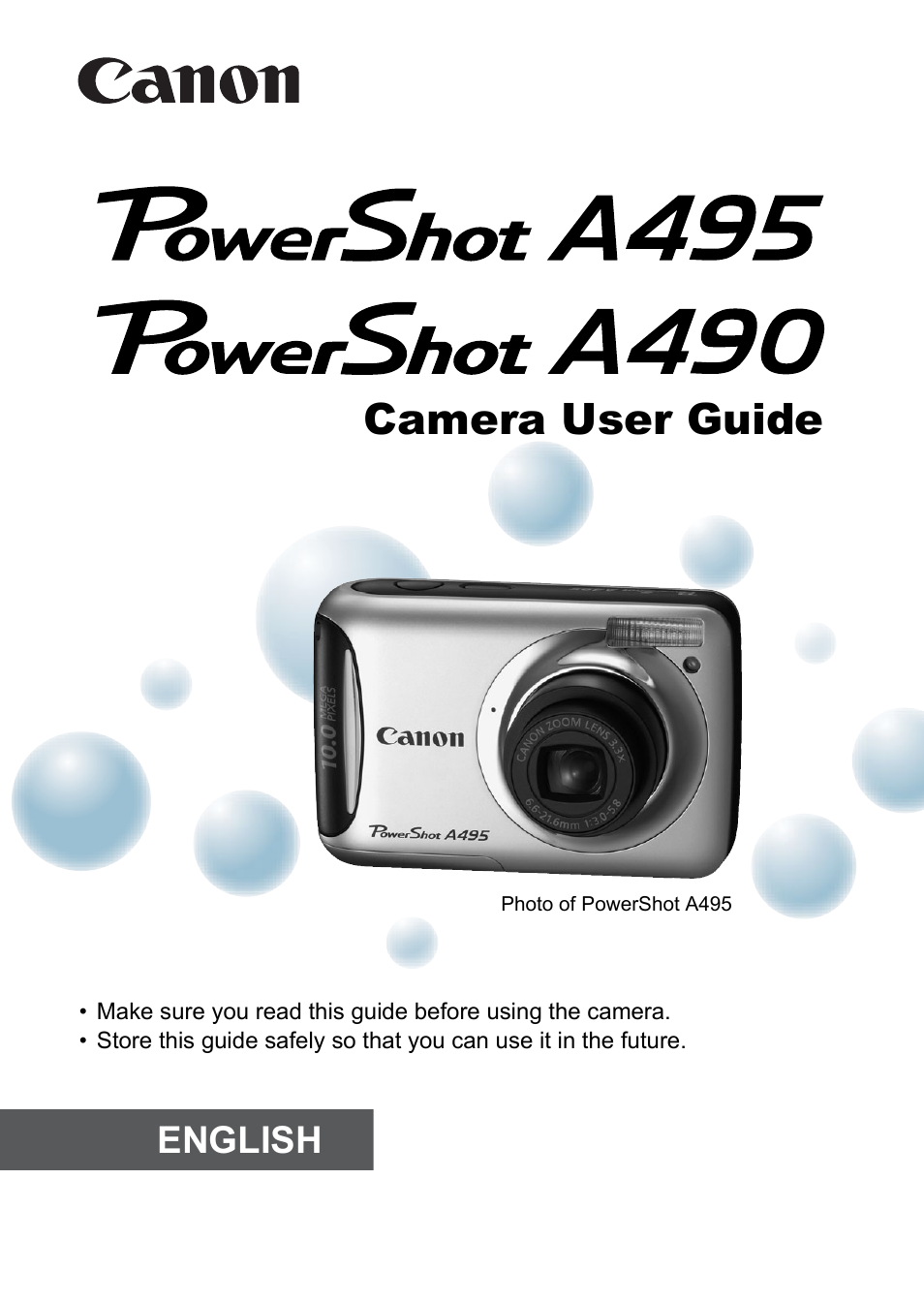 Canon PowerShot A495 User Manual | 131 pages