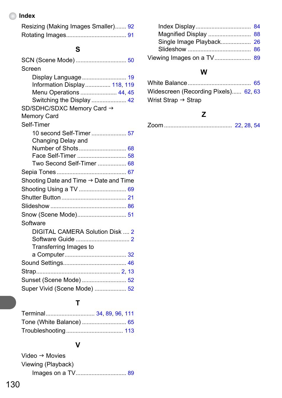 Canon PowerShot A495 User Manual | Page 130 / 131