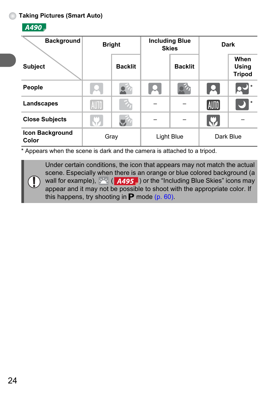 Canon PowerShot A495 User Manual | Page 24 / 131