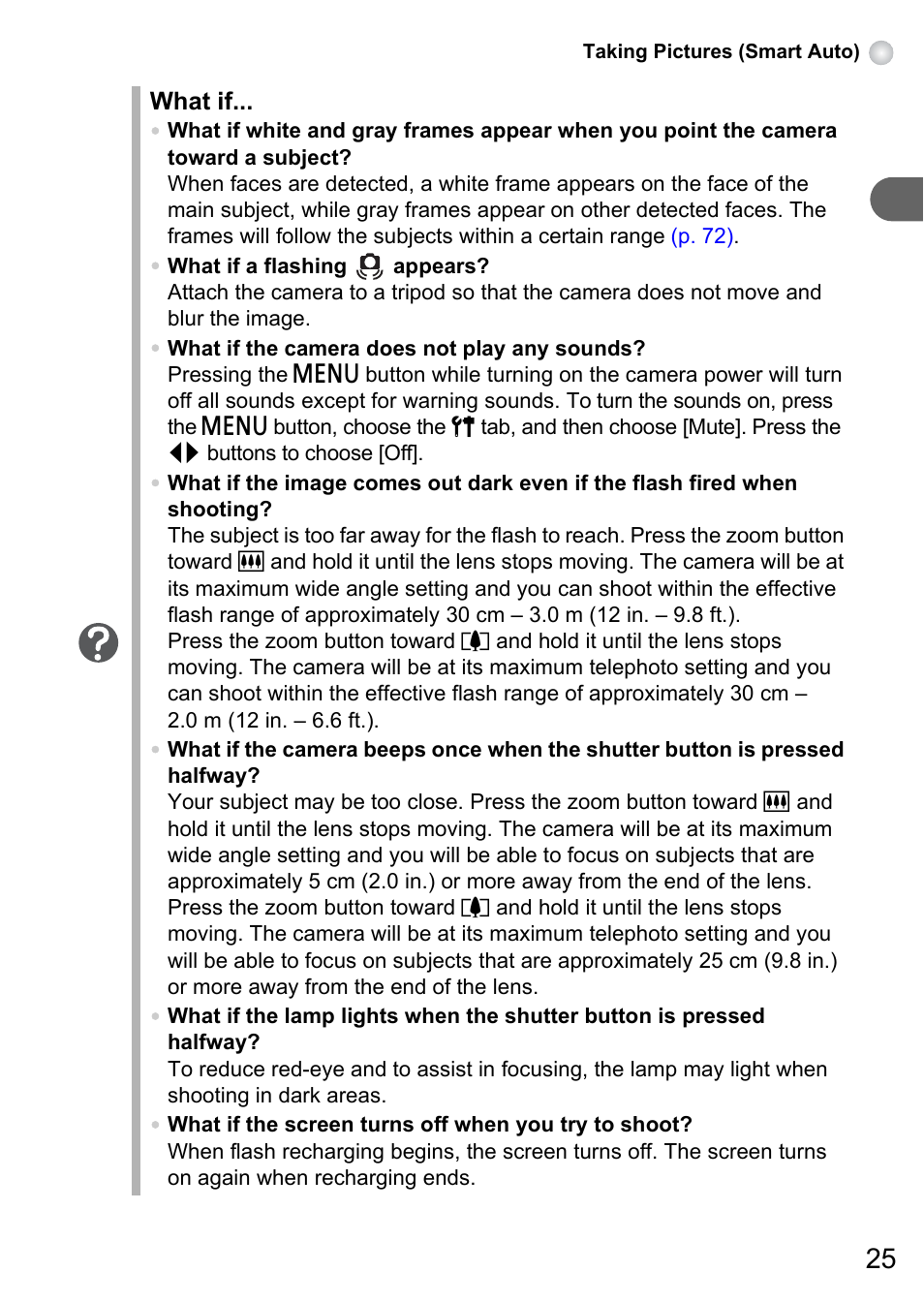 Canon PowerShot A495 User Manual | Page 25 / 131