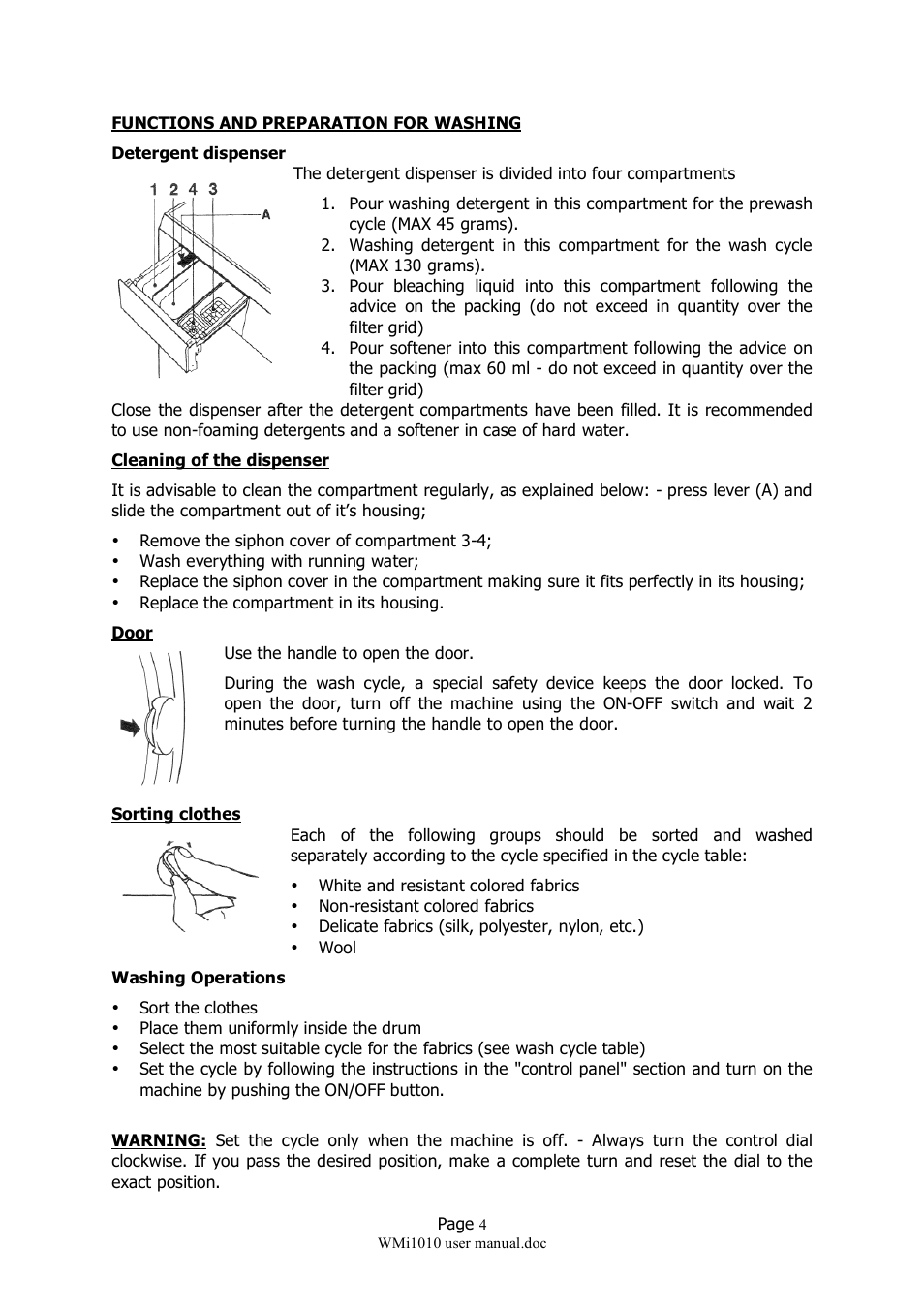 Caple WMi1010 User Manual | Page 4 / 10