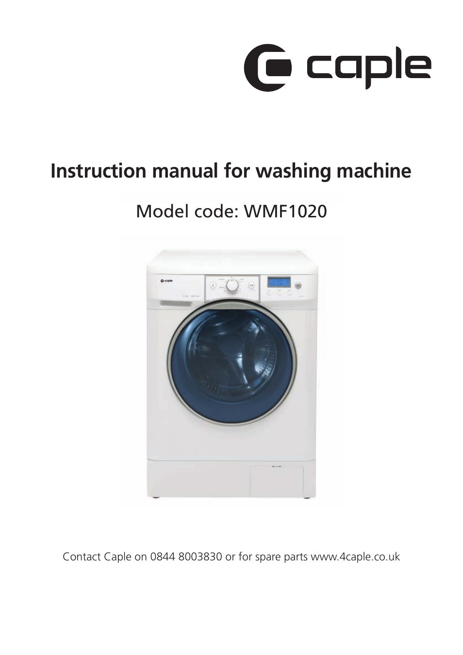 Caple WMF1020 User Manual | 25 pages