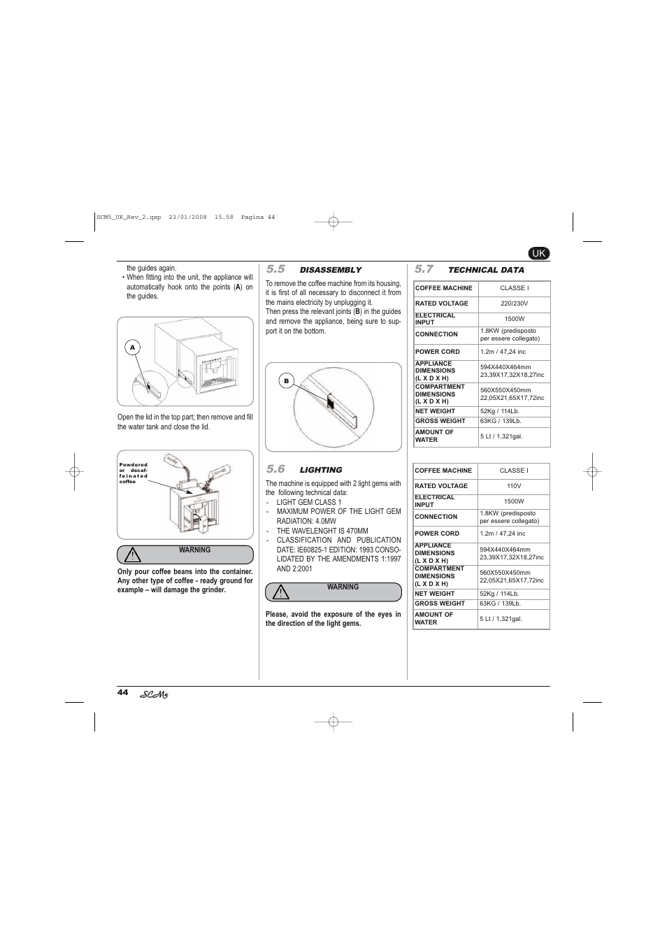 Caple CM400FA User Manual | Page 14 / 34