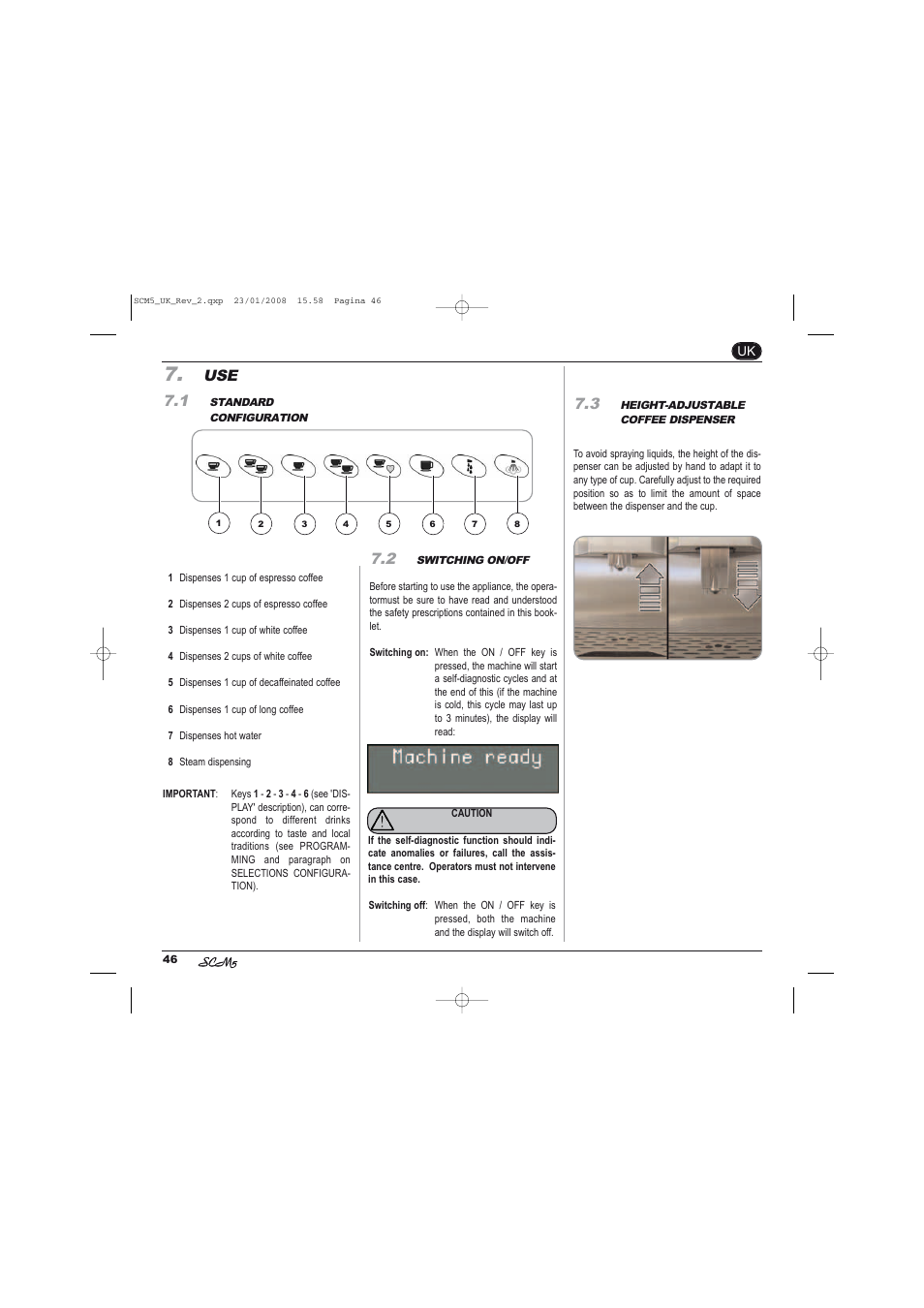 Use 7.1 | Caple CM400FA User Manual | Page 16 / 34