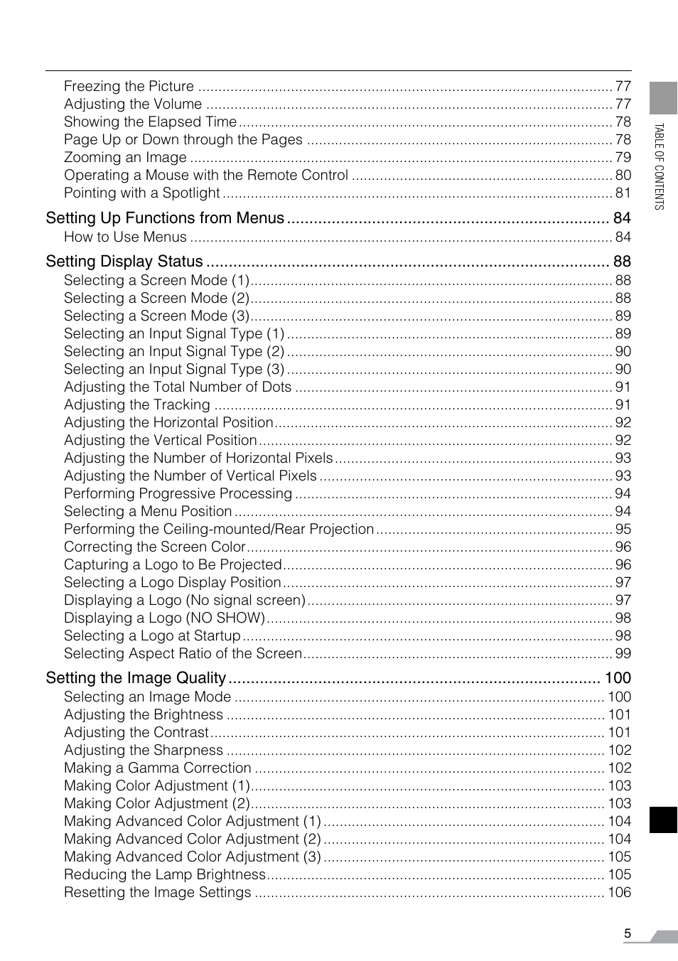 Canon REALiS SX60 User Manual | Page 5 / 141